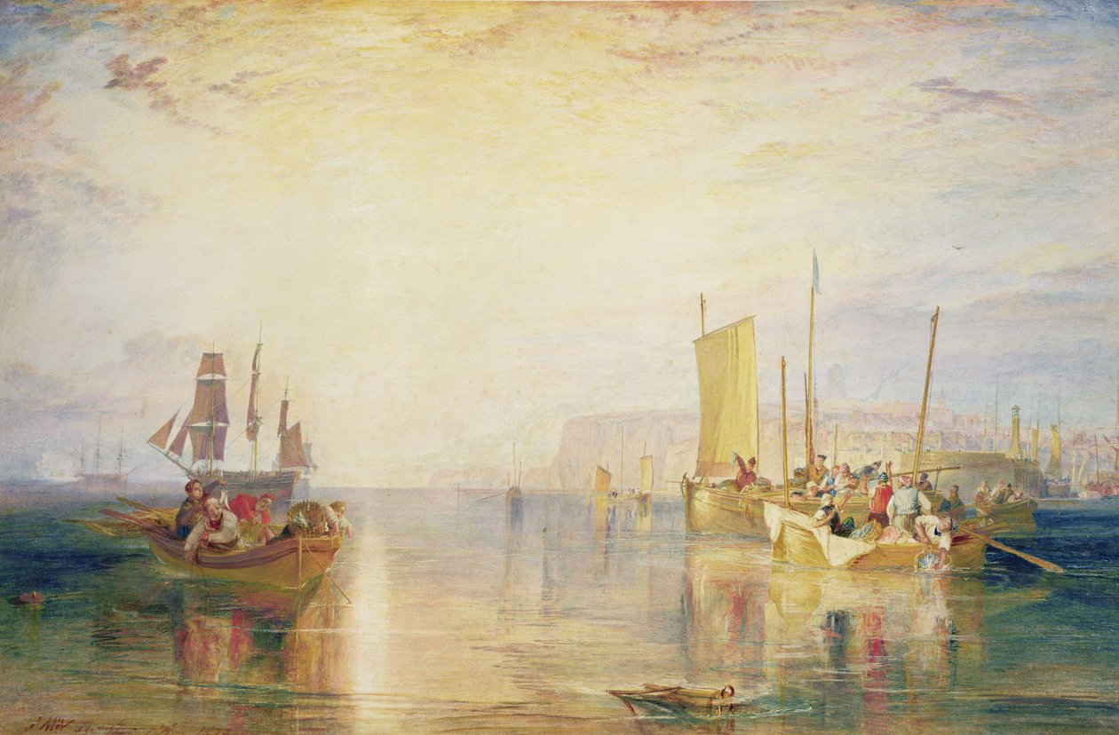 Whiting Fishing off Margate, 1823 (wc na papierze) autorstwa Joseph Mallord William Turner