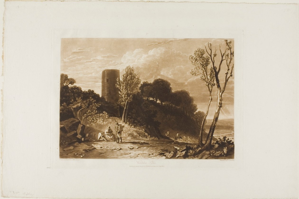 Winchelsea, Sussex, tablica 42 z Księgi Studiów autorstwa Joseph Mallord William Turner