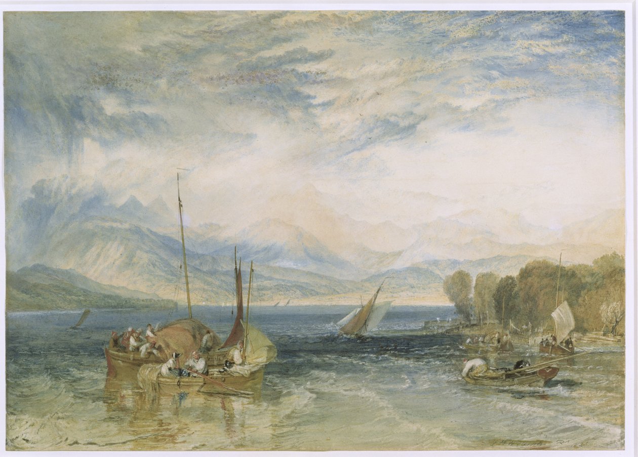 Windermere, 1821 (wc na papierze) (po renowacji) autorstwa Joseph Mallord William Turner