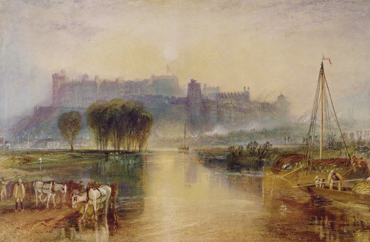 Zamek Windsor, ok.1829 autorstwa Joseph Mallord William Turner
