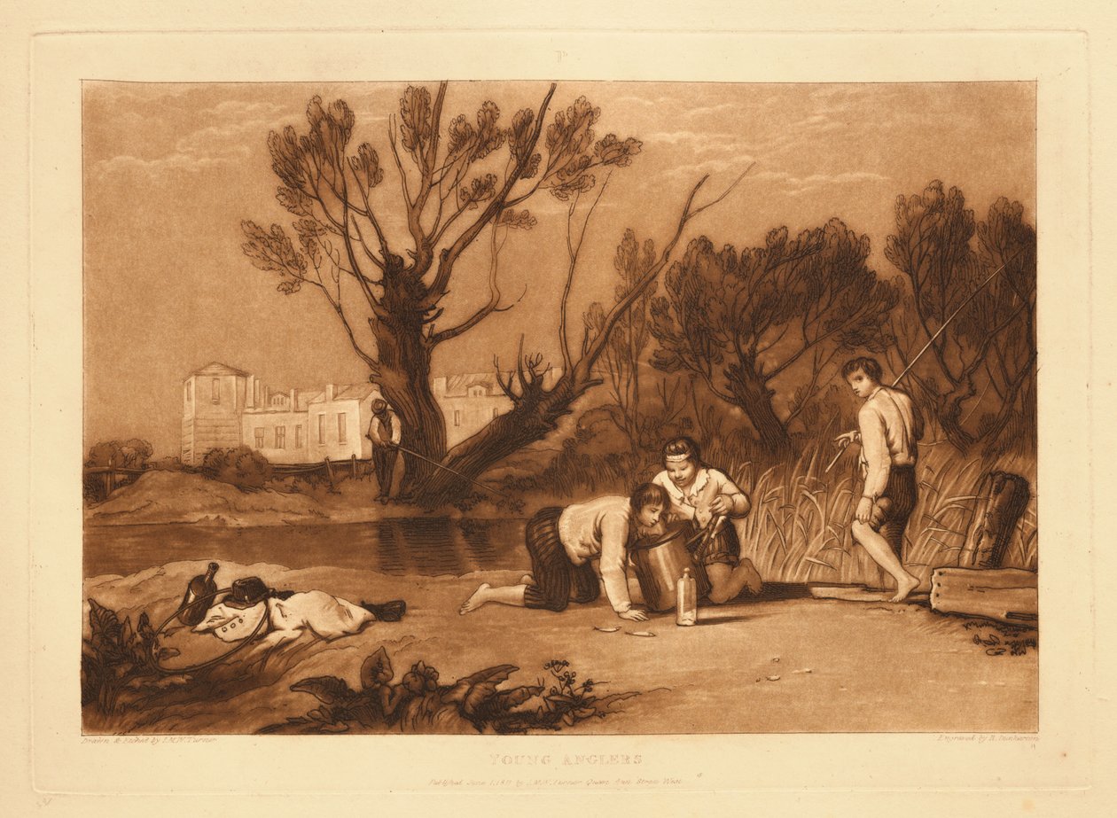 Młodzi wędkarze autorstwa Joseph Mallord William Turner