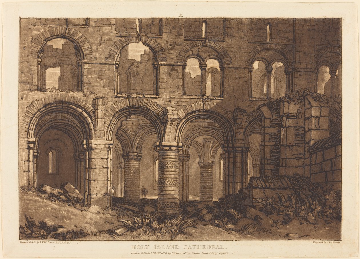Katedra Świętej Wyspy autorstwa Joseph Mallord William Turner and Charles Turner