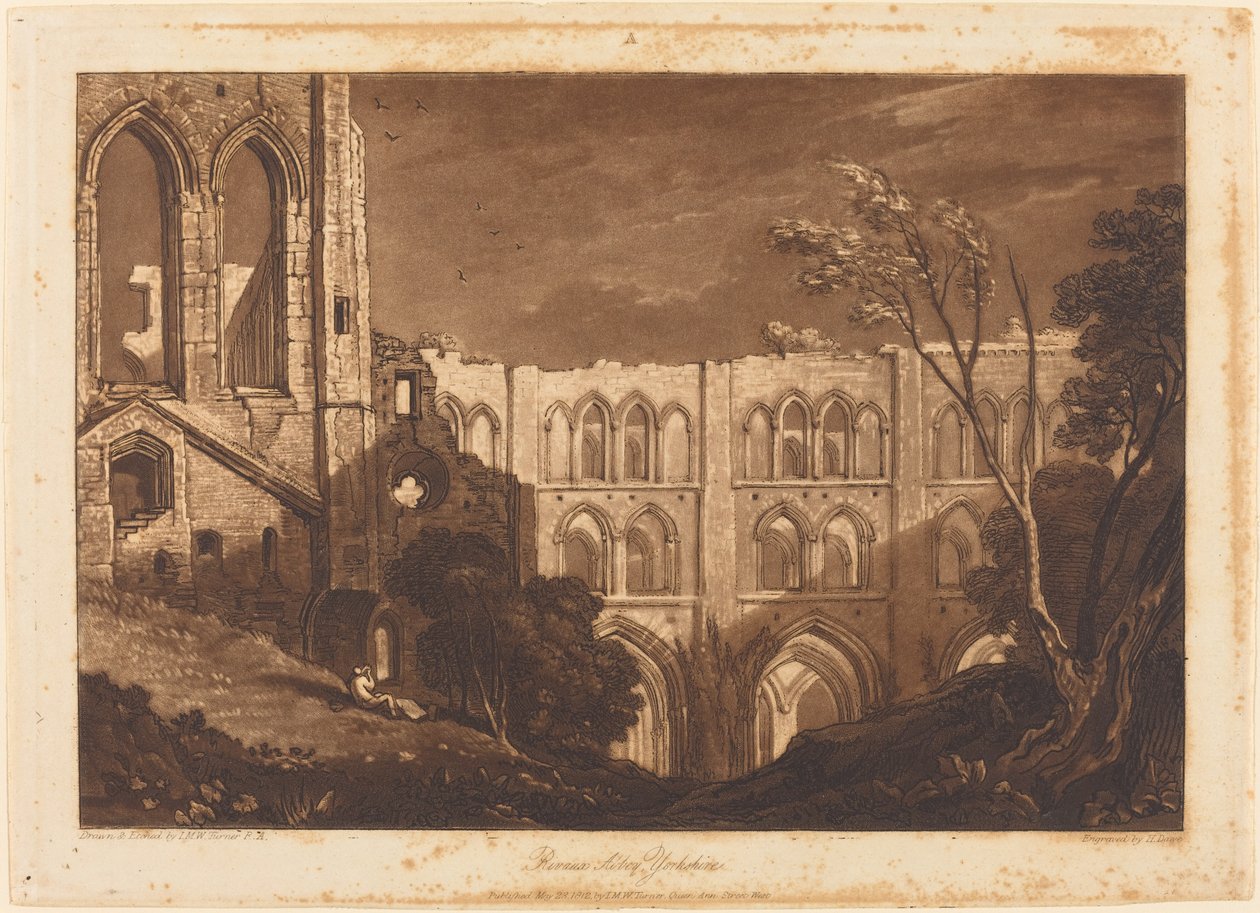 Opactwo Rywale autorstwa Joseph Mallord William Turner and Henry Edward Dawe