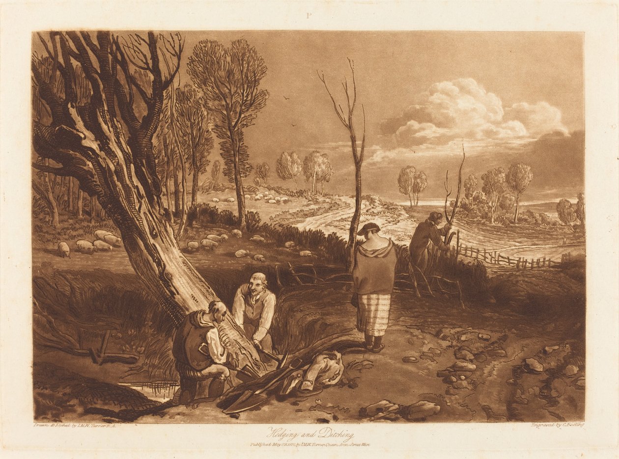 Zabezpieczanie i wodowanie autorstwa Joseph Mallord William Turner and J.C. Easling