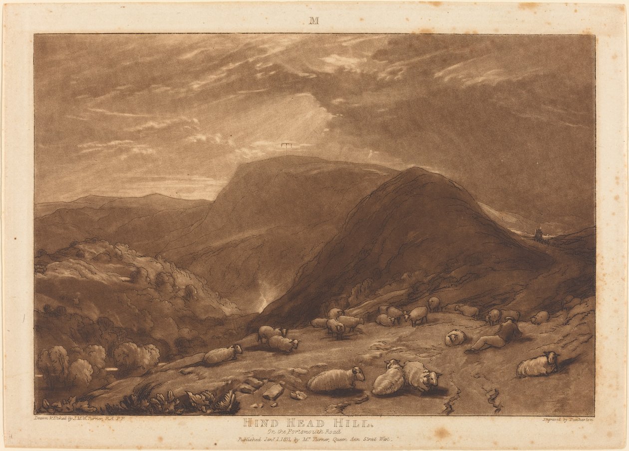 Wzgórze Tylnej Głowy autorstwa Joseph Mallord William Turner and Robert Dunkarton