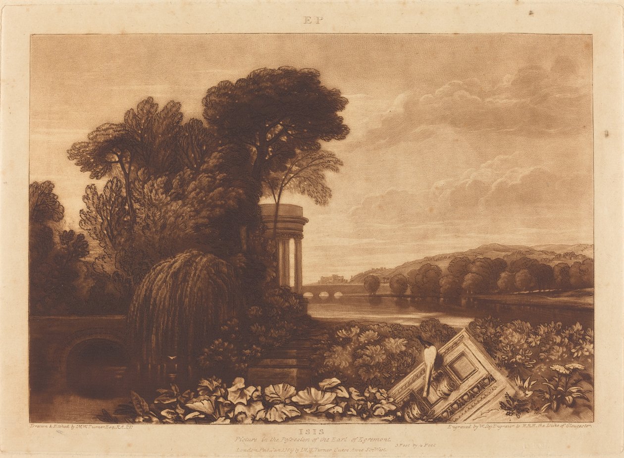 Izyda autorstwa Joseph Mallord William Turner and William Say