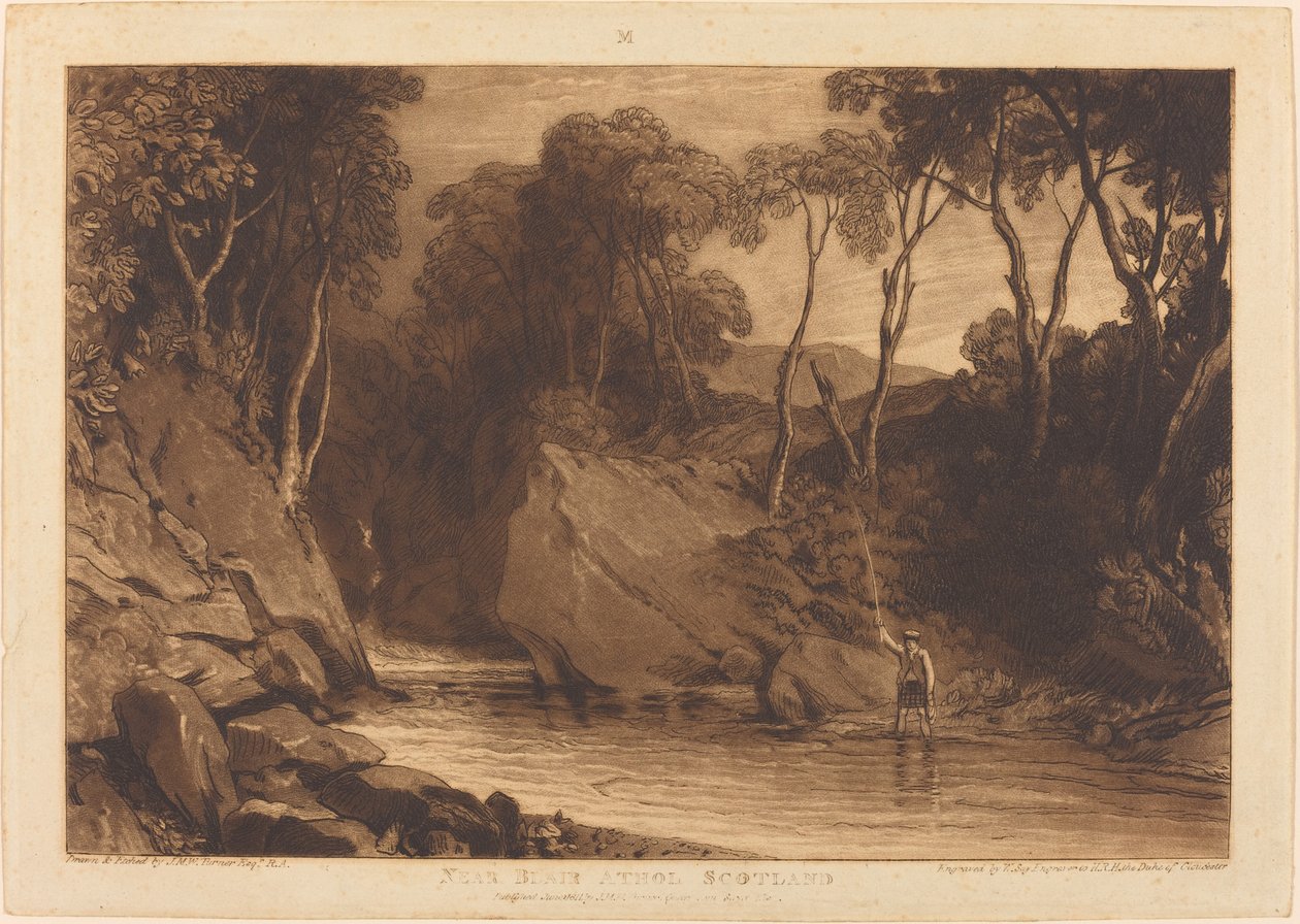 W pobliżu Blair Athol autorstwa Joseph Mallord William Turner and William Say