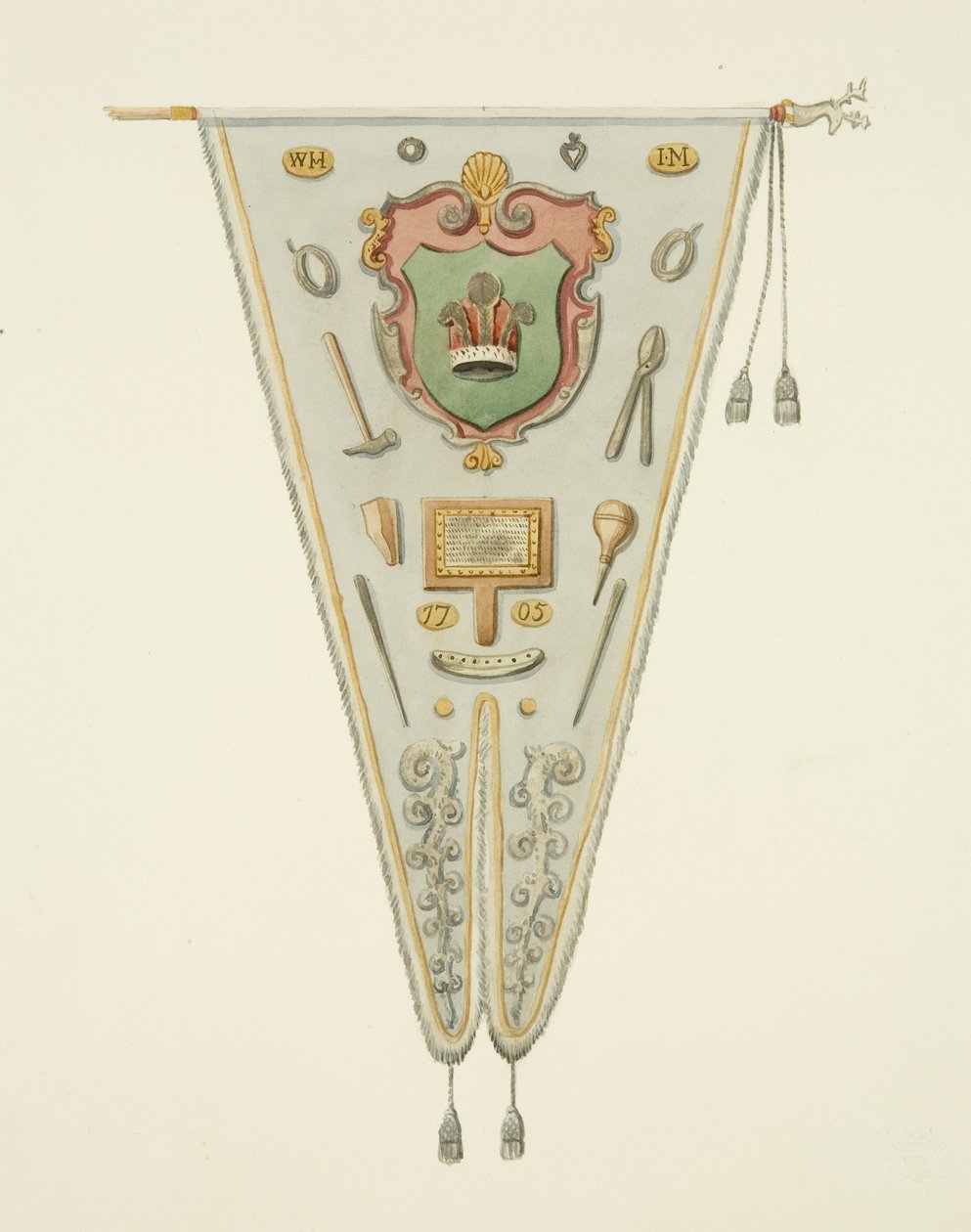 Sztandar firmy Wire-Drawers z Bristolu autorstwa Joseph Manning