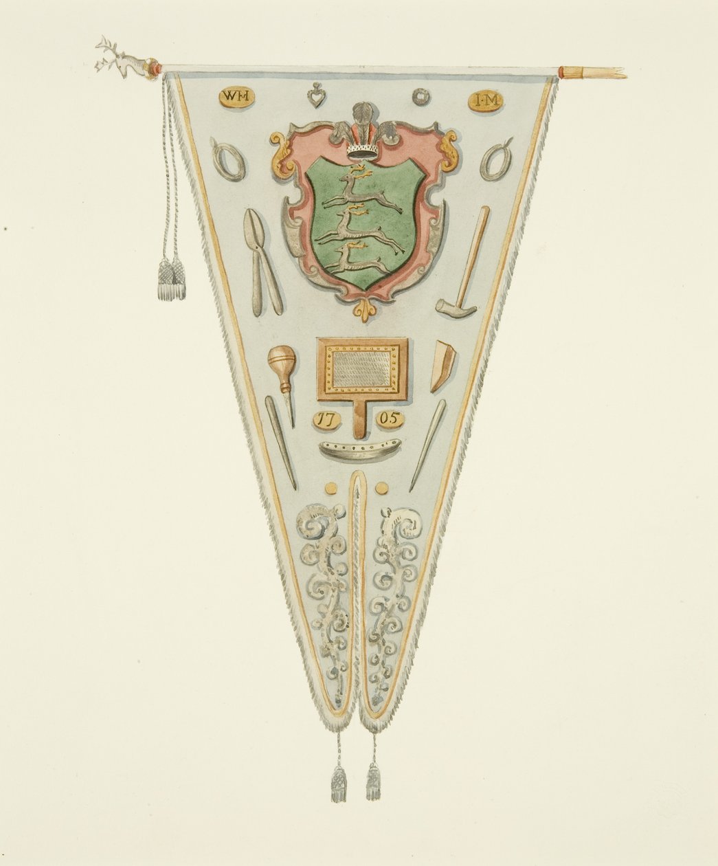 Sztandar firmy Wire-Drawers z Bristolu autorstwa Joseph Manning
