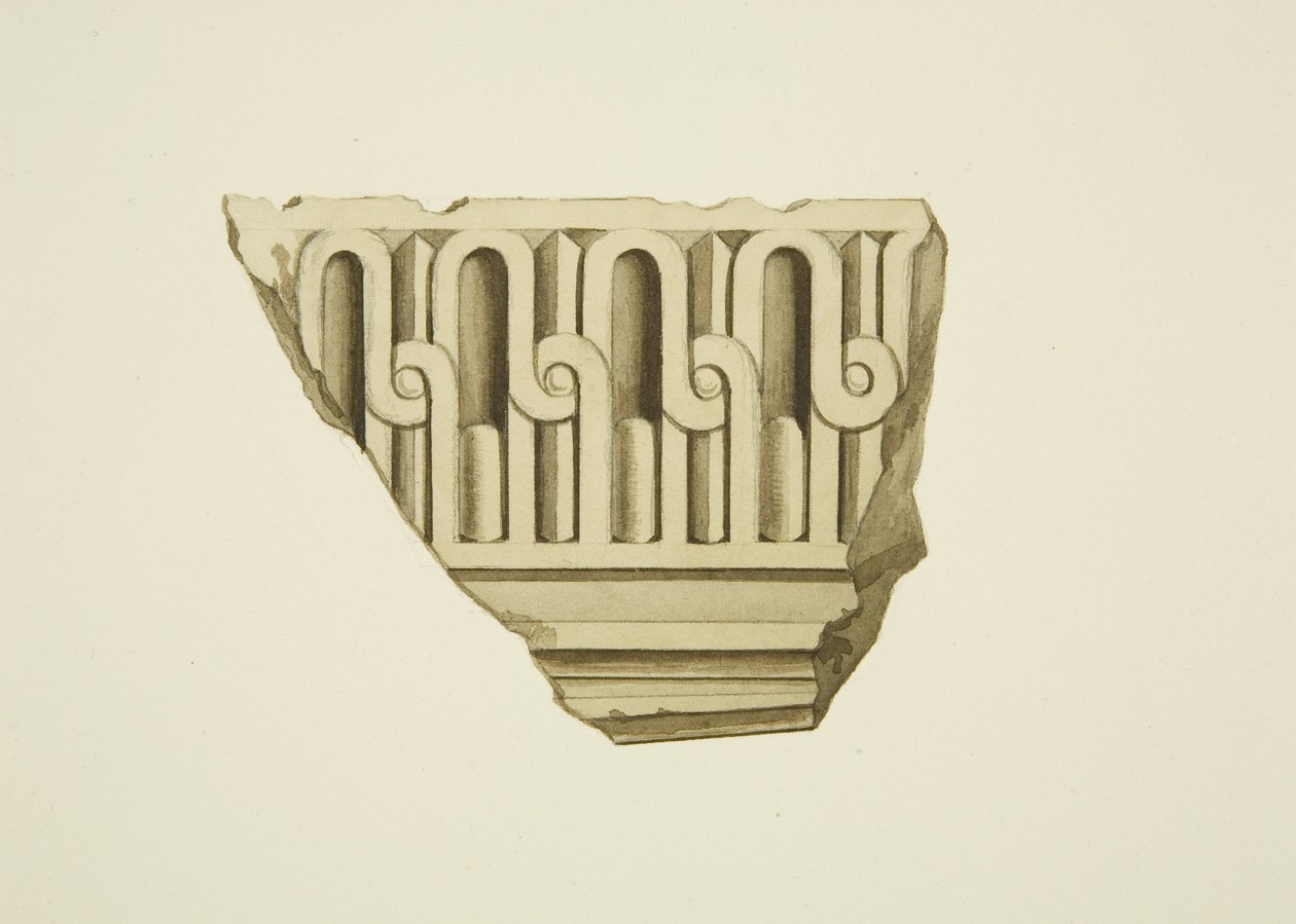 Fragment z Domu przy Baldwin Street (akwarela na papierze) autorstwa Joseph Manning