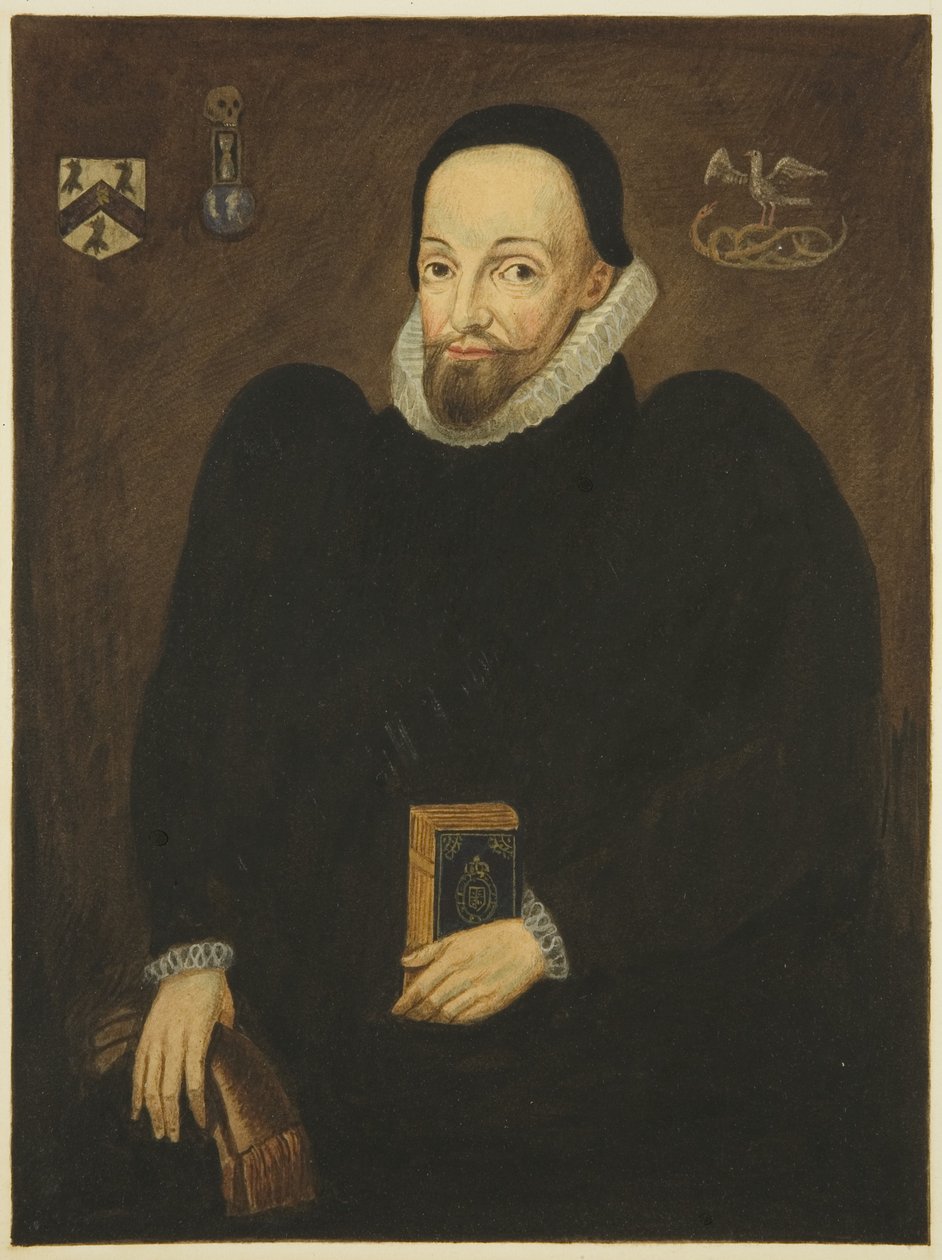 Portret w Council House dr Thomas White (ołówek i akwarela na papierze) autorstwa Joseph Manning