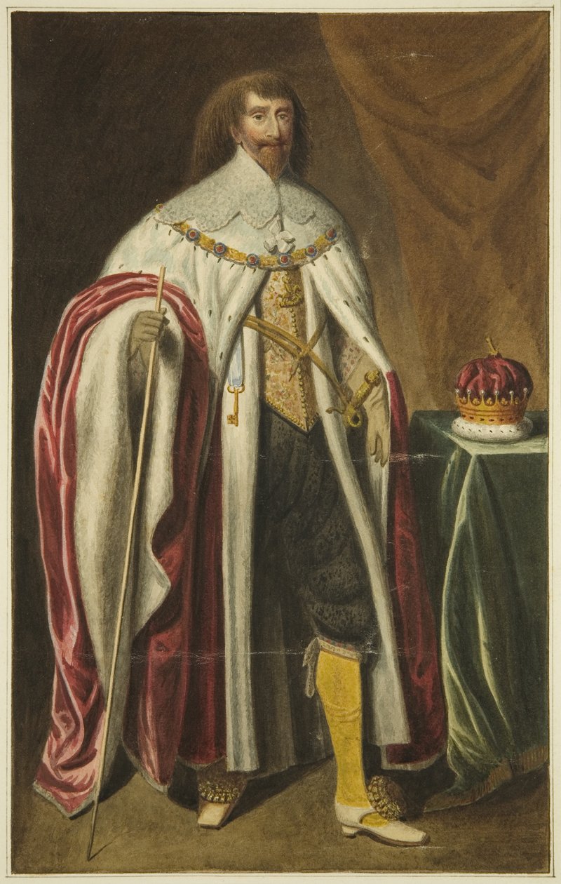 Portret w Council House hrabiego Pembroke (ołówek i akwarela na papierze) autorstwa Joseph Manning