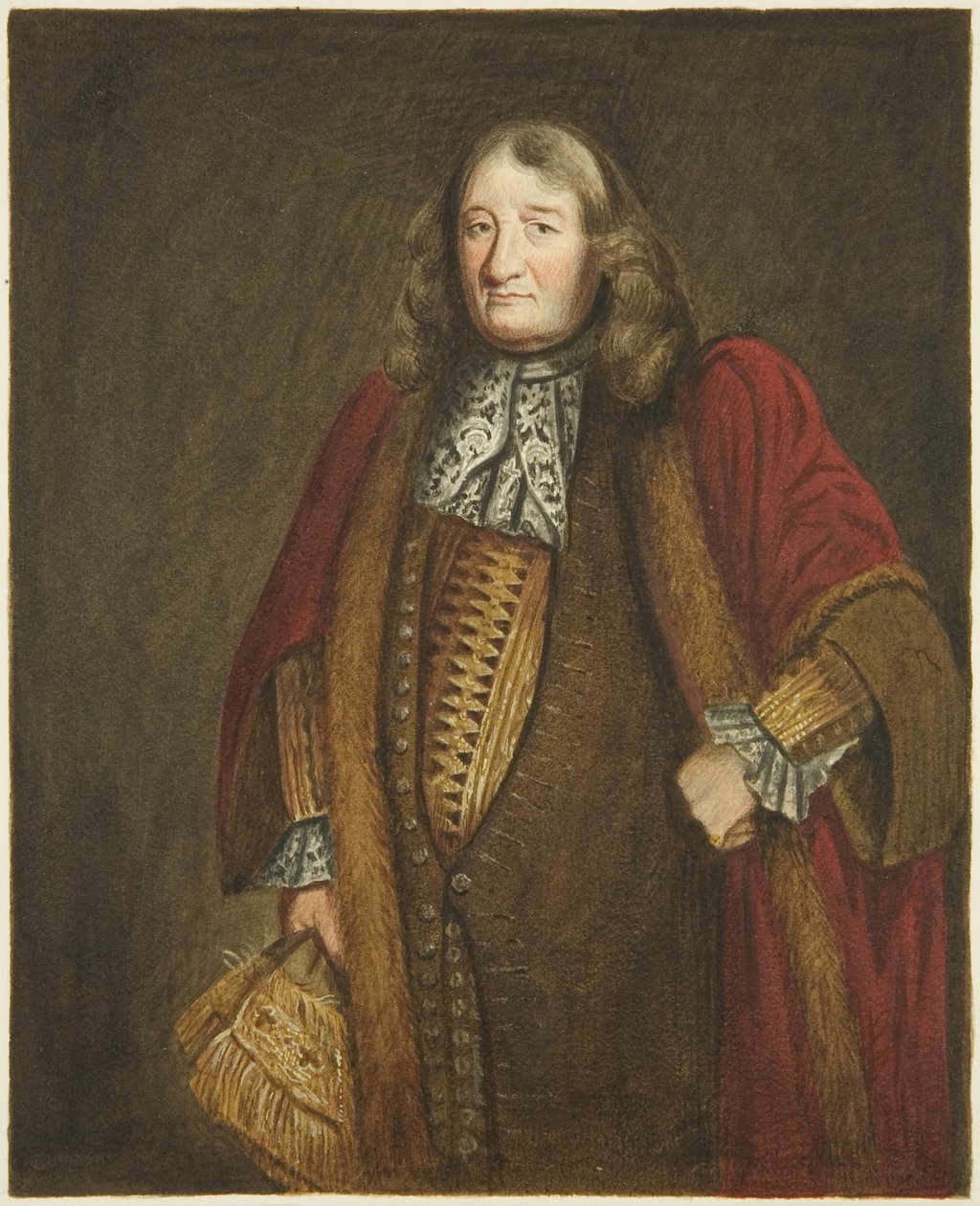 Portret w Domu Rady Richarda Lane, burmistrza Bristolu (akwarela na papierze) autorstwa Joseph Manning
