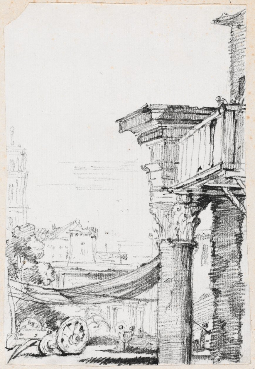 Balkon na Forum Romanum autorstwa Joseph Marie Vien