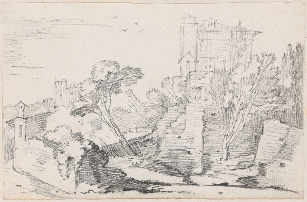 Casino Farnese na Palatynie, Rzym autorstwa Joseph Marie Vien