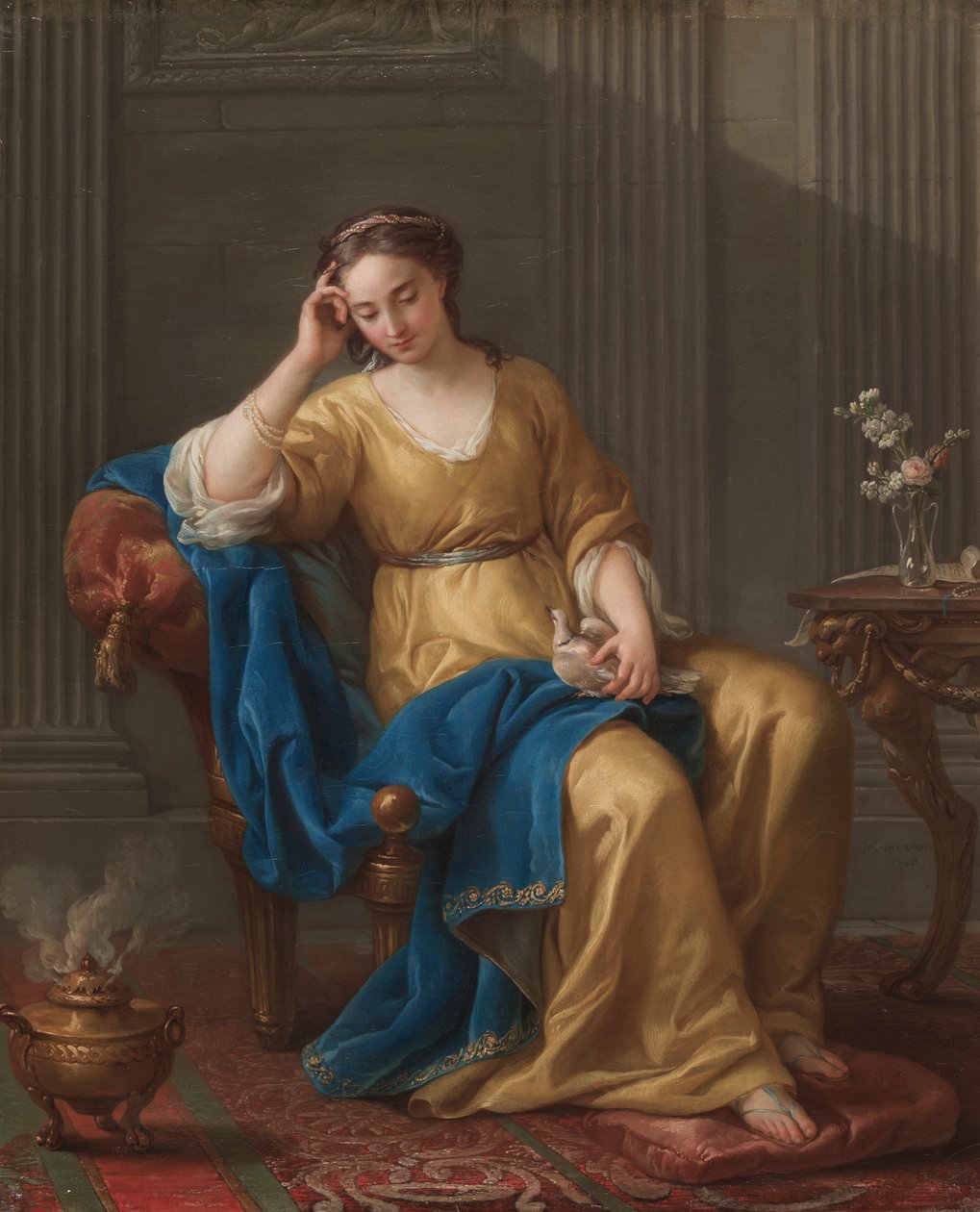 Słodka melancholia, 1756. autorstwa Joseph Marie Vien