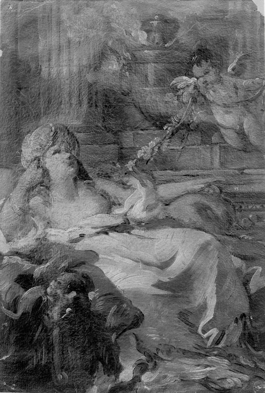 Kobieta leżąca, XVIII wiek. autorstwa Joseph Marie Vien the Elder