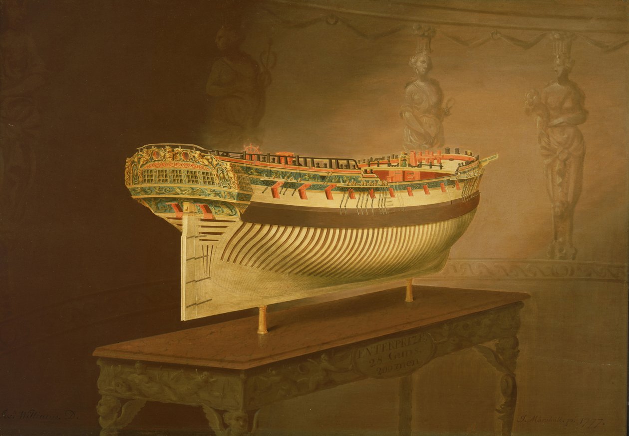 Model HMS "Enterprise autorstwa Joseph Marshall