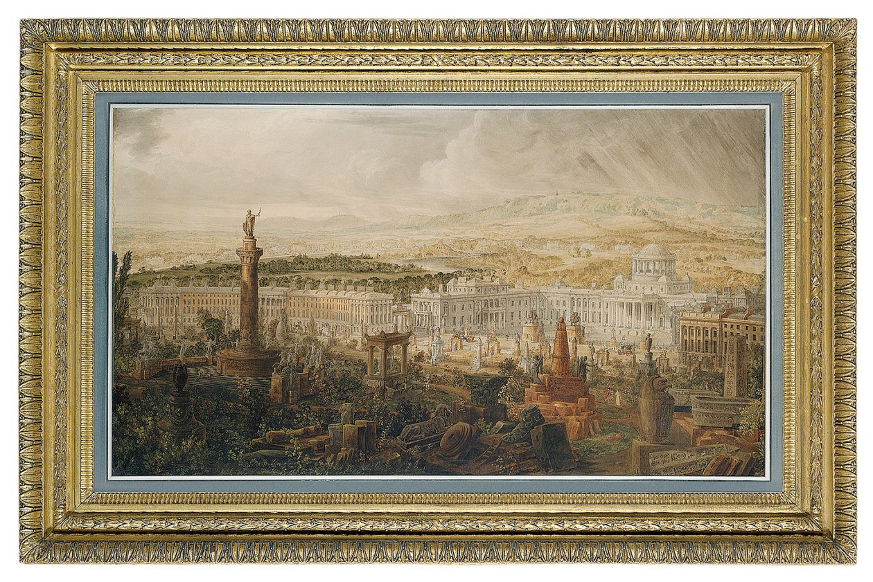 Projekt Pałacu Waterloo, proponowanej miejskiej rezydencji księcia Wellington, ok. 1816 r. autorstwa Joseph Michael Gandy