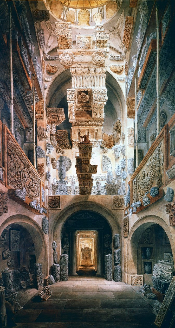Kopuła hali Soane House autorstwa Joseph Michael Gandy