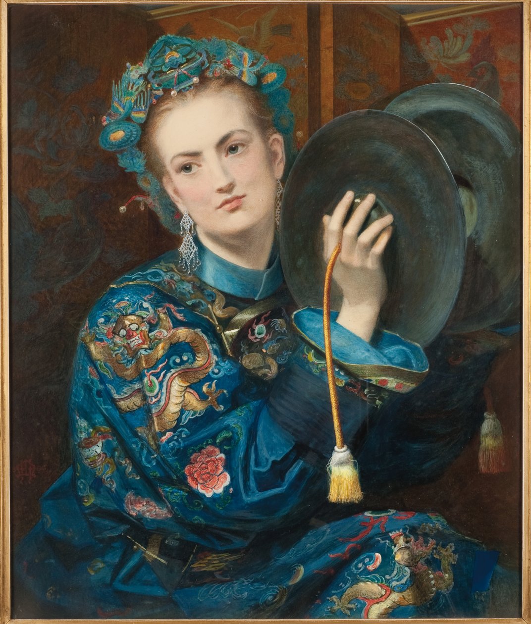 Kobieta w orientalnym stroju, 1866 autorstwa Joseph Middleton Jopling