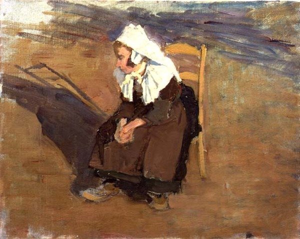 Myśli wieczorne (olej na płótnie) autorstwa Joseph Milner Kite