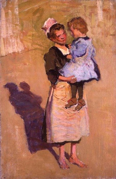 Pielęgniarka (olej na płótnie) autorstwa Joseph Milner Kite
