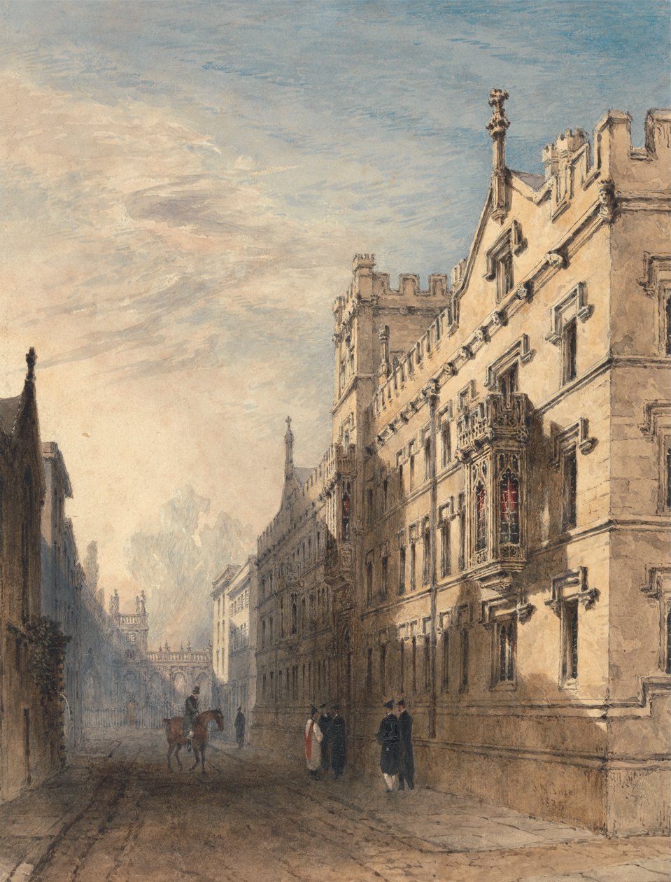 Exeter College w Oksfordzie autorstwa Joseph Murray Ince
