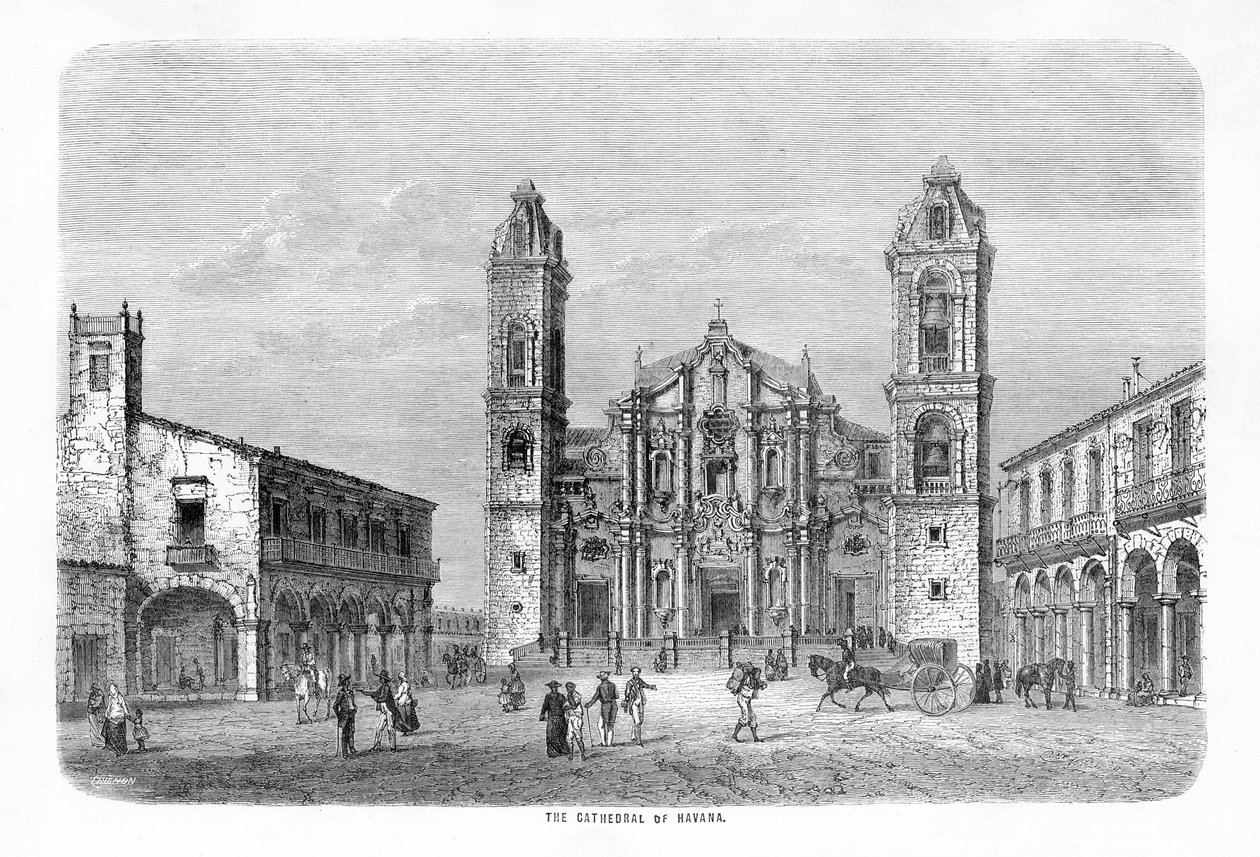 Katedra w Hawanie autorstwa Joseph Navlet