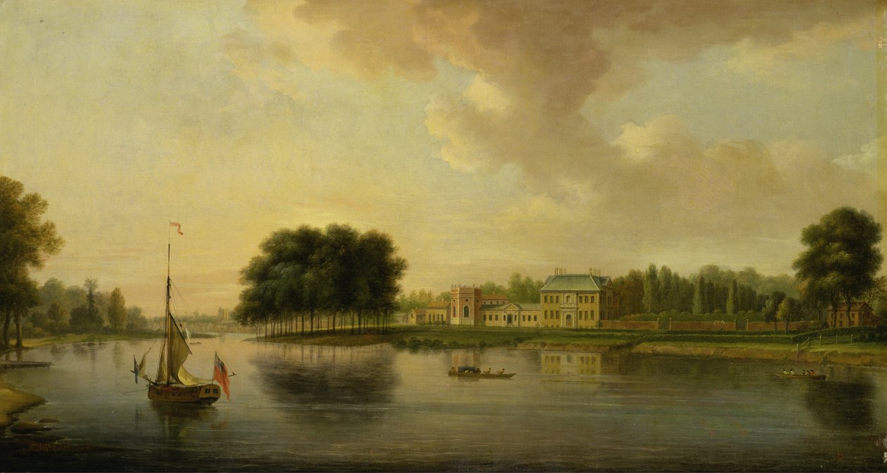 Orleans House, Twickenham (olej na płótnie) autorstwa Joseph Nickolls