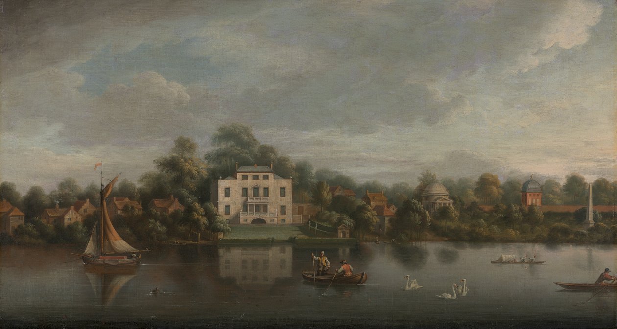 Willa papieża, Twickenham autorstwa Joseph Nickolls
