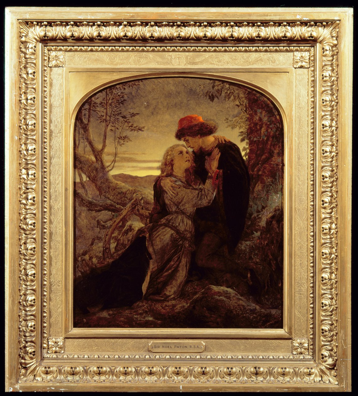 Kochankowie Tryst autorstwa Joseph Noel Paton