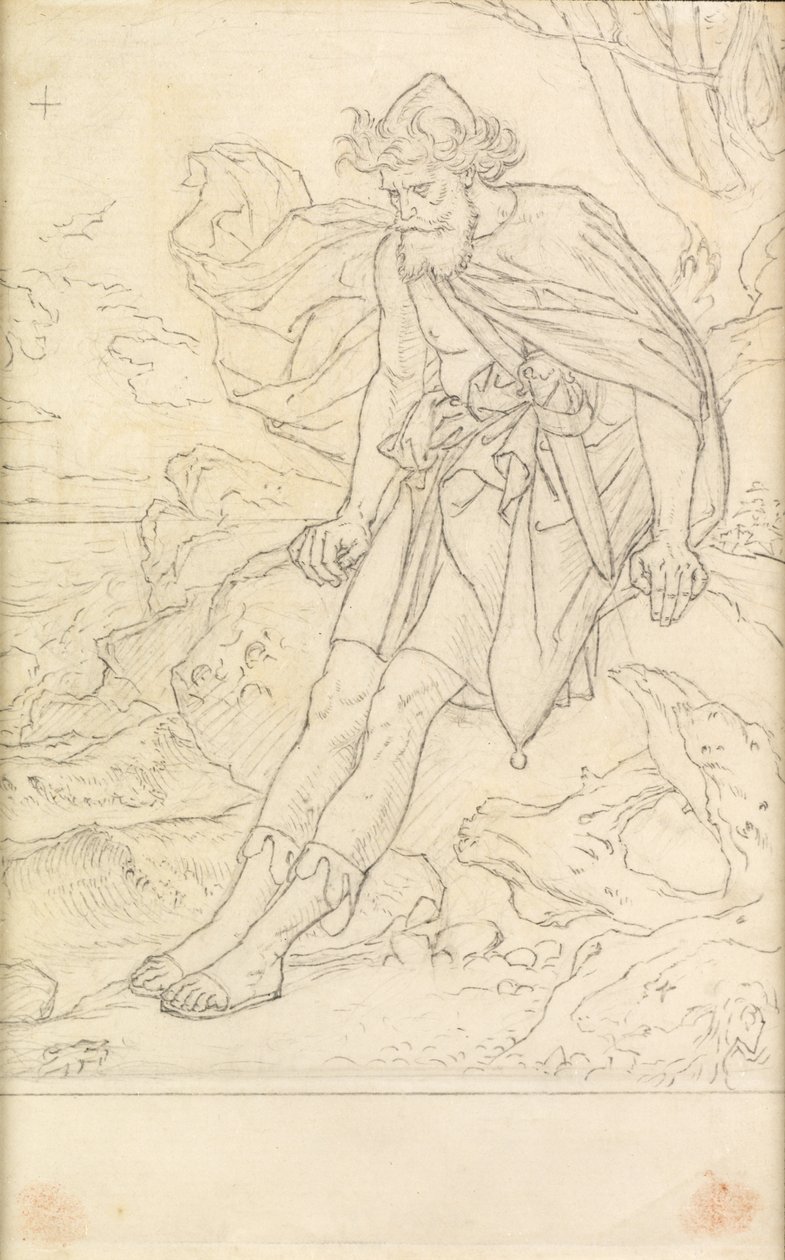 Ulisses na Ogygii autorstwa Joseph Noel Paton