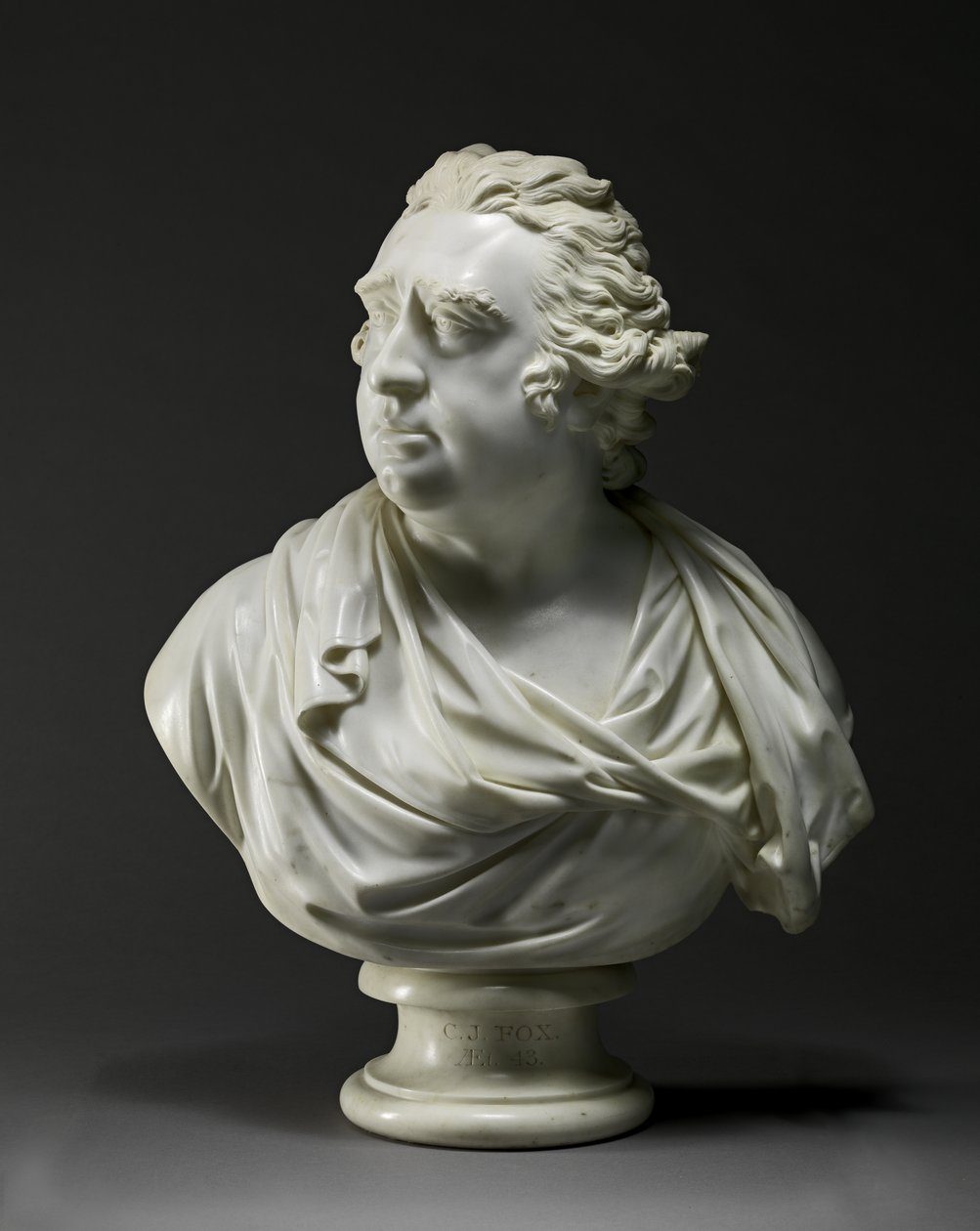 Charles James Fox (1749-1806) 1792 (marmur) autorstwa Joseph Nollekens