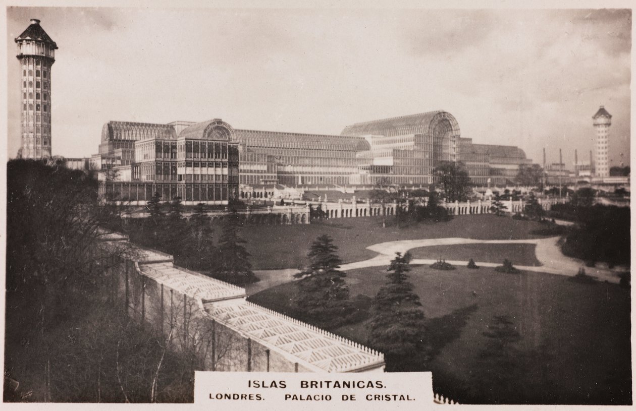 Widok na Crystal Palace w Londynie autorstwa Joseph Paxton