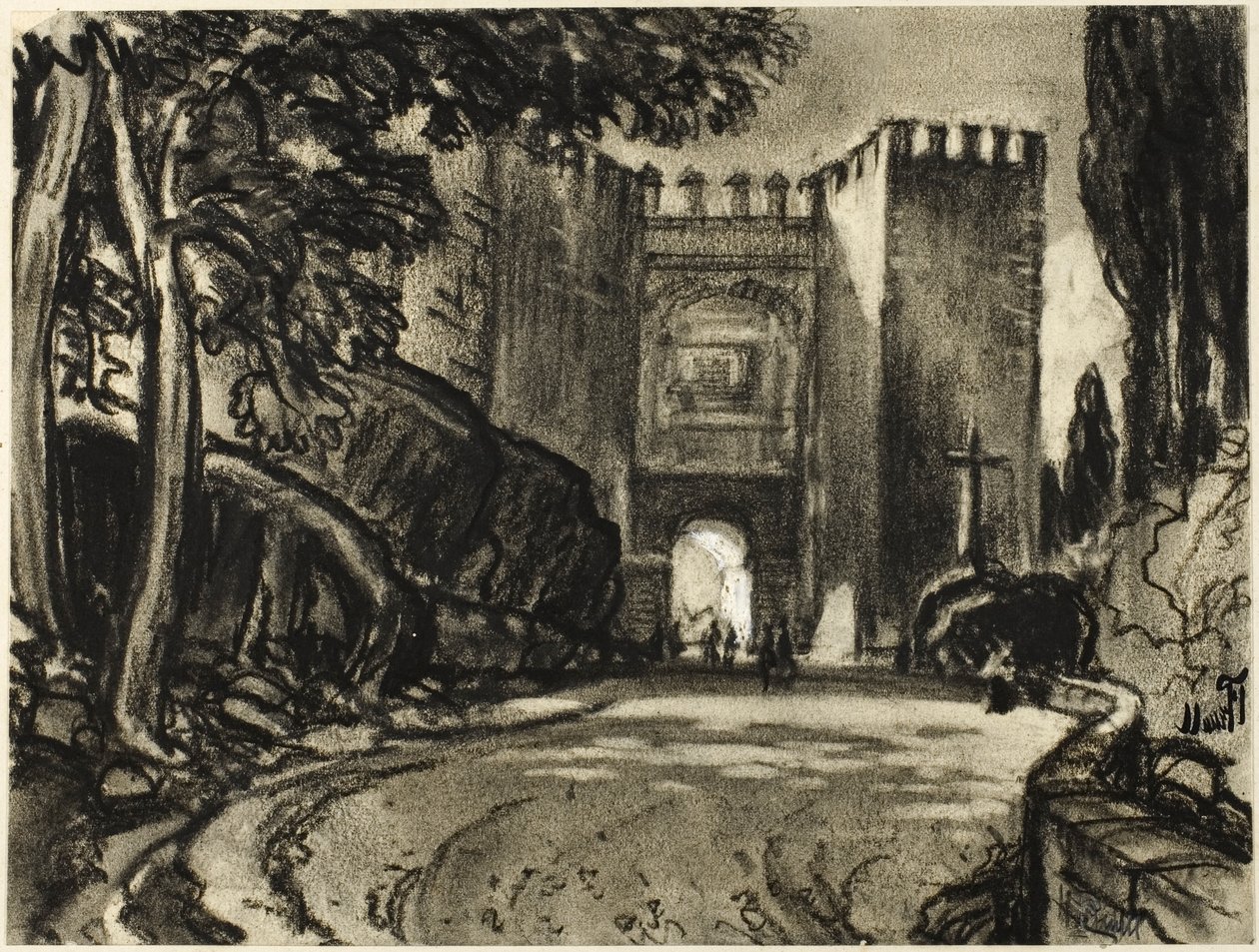 Brama Segowii autorstwa Joseph Pennell