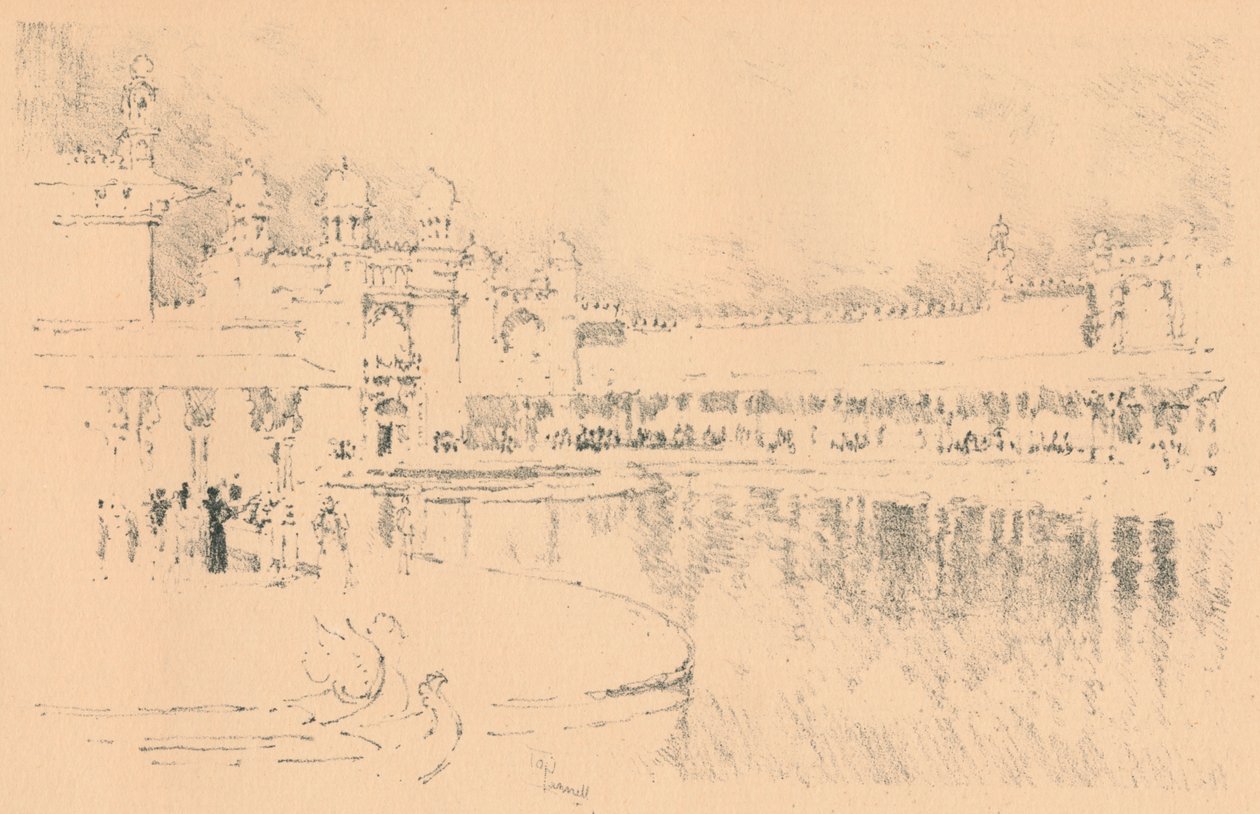 Autolitografia J. Pennella, c1877-1898, 1898 autorstwa Joseph Pennell