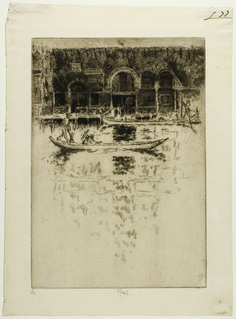 Pałac Bizantyjski, Wenecja autorstwa Joseph Pennell
