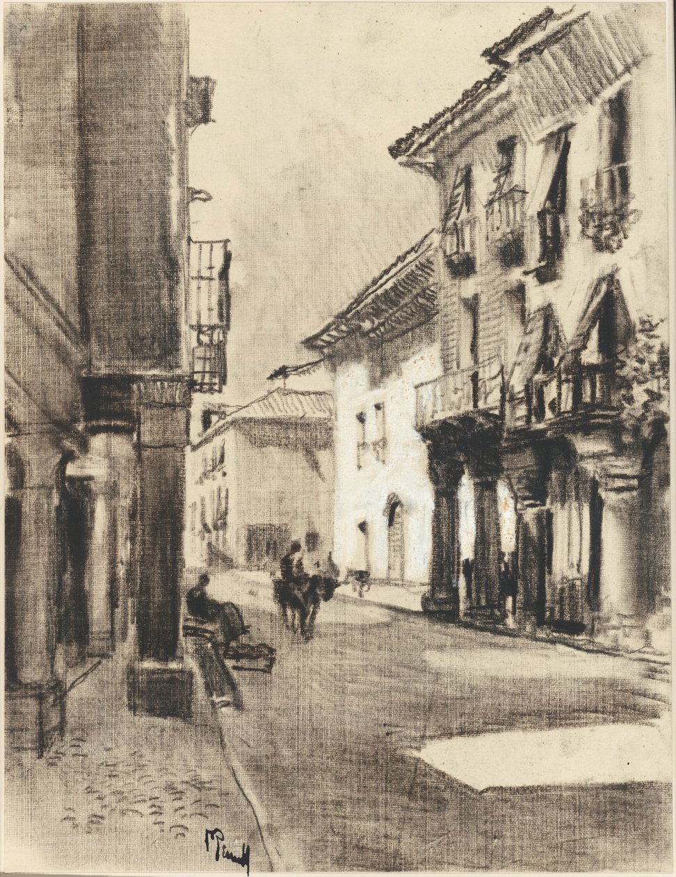 Calle Mayor Alcala autorstwa Joseph Pennell