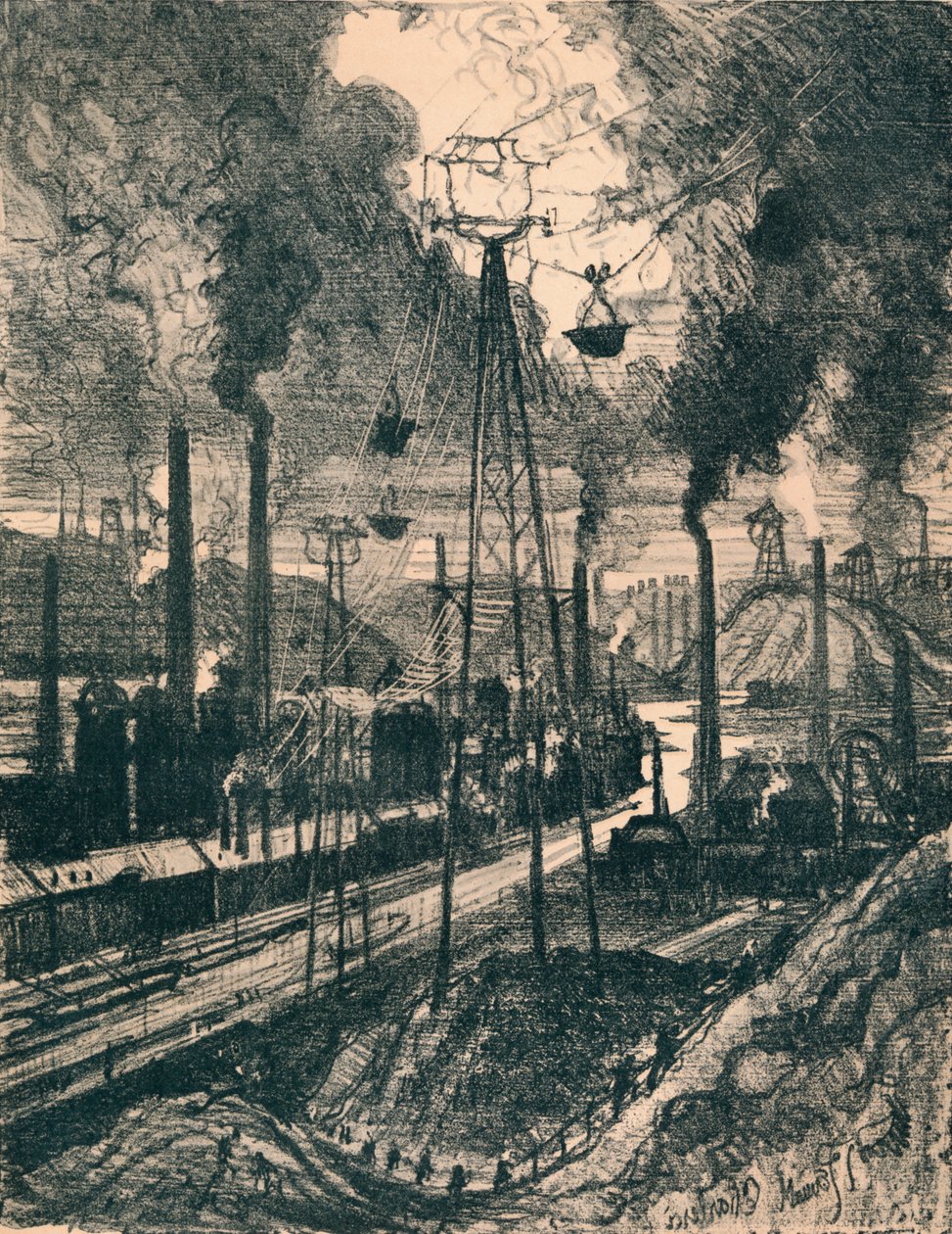 Charleroi, 1911, 1914 autorstwa Joseph Pennell