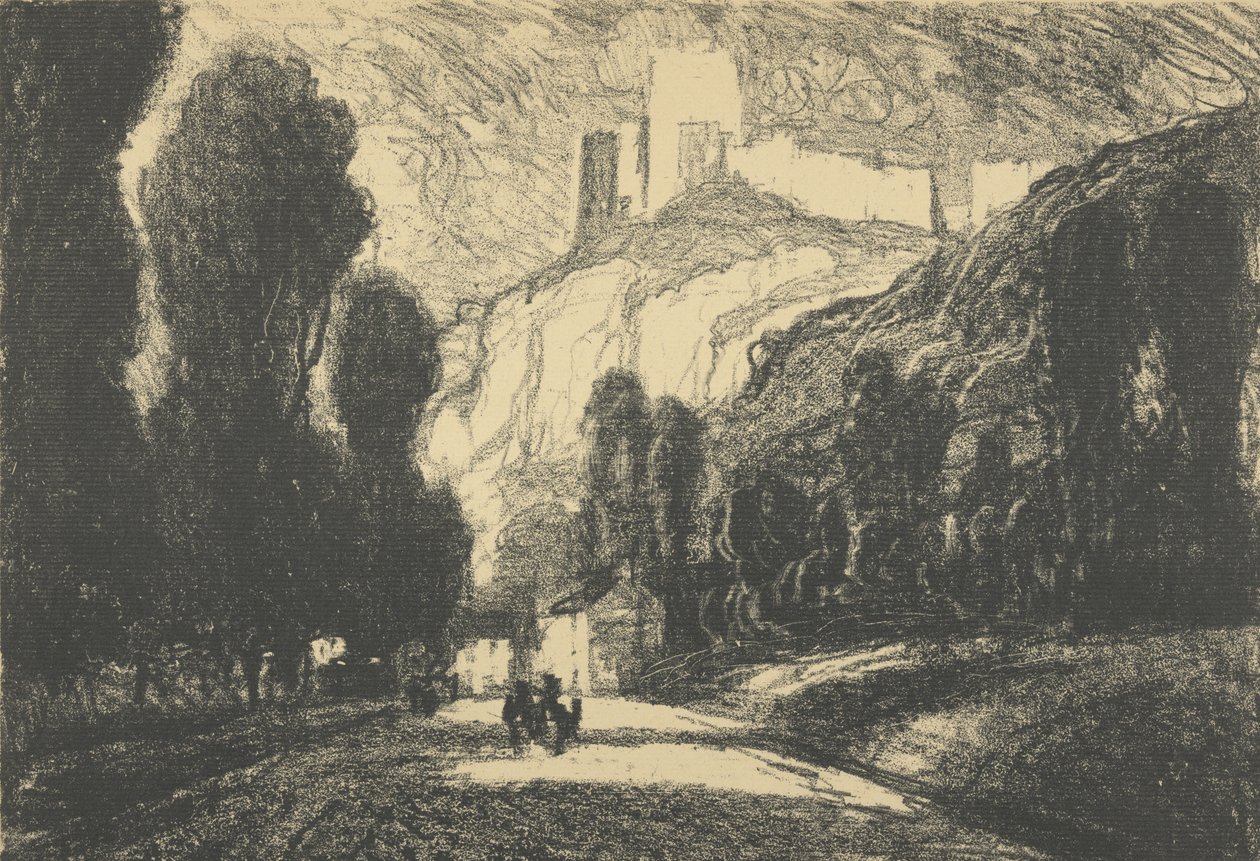 Château Gaillard autorstwa Joseph Pennell