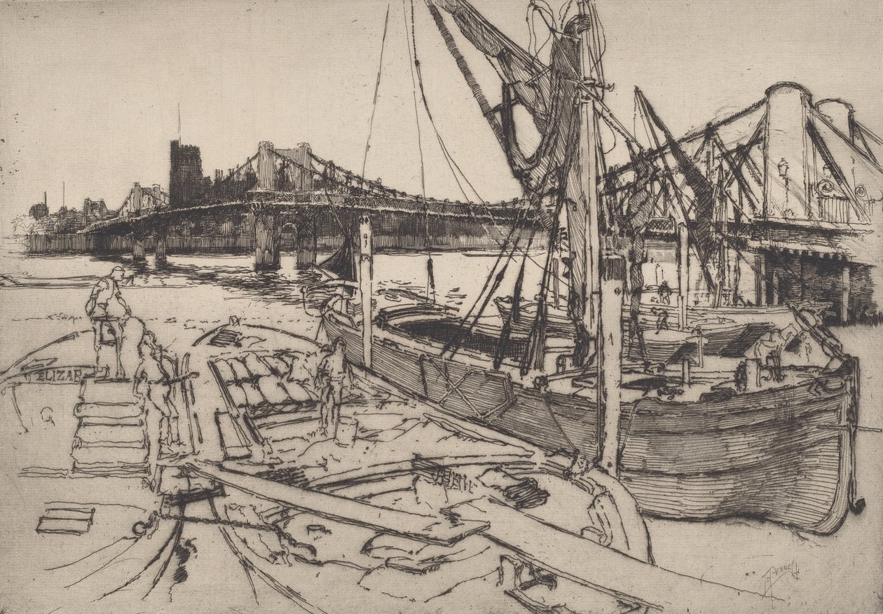 Chelsea, nr II, 1886. autorstwa Joseph Pennell