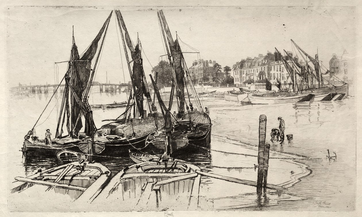 Chelsea, nr 1, 1886. autorstwa Joseph Pennell