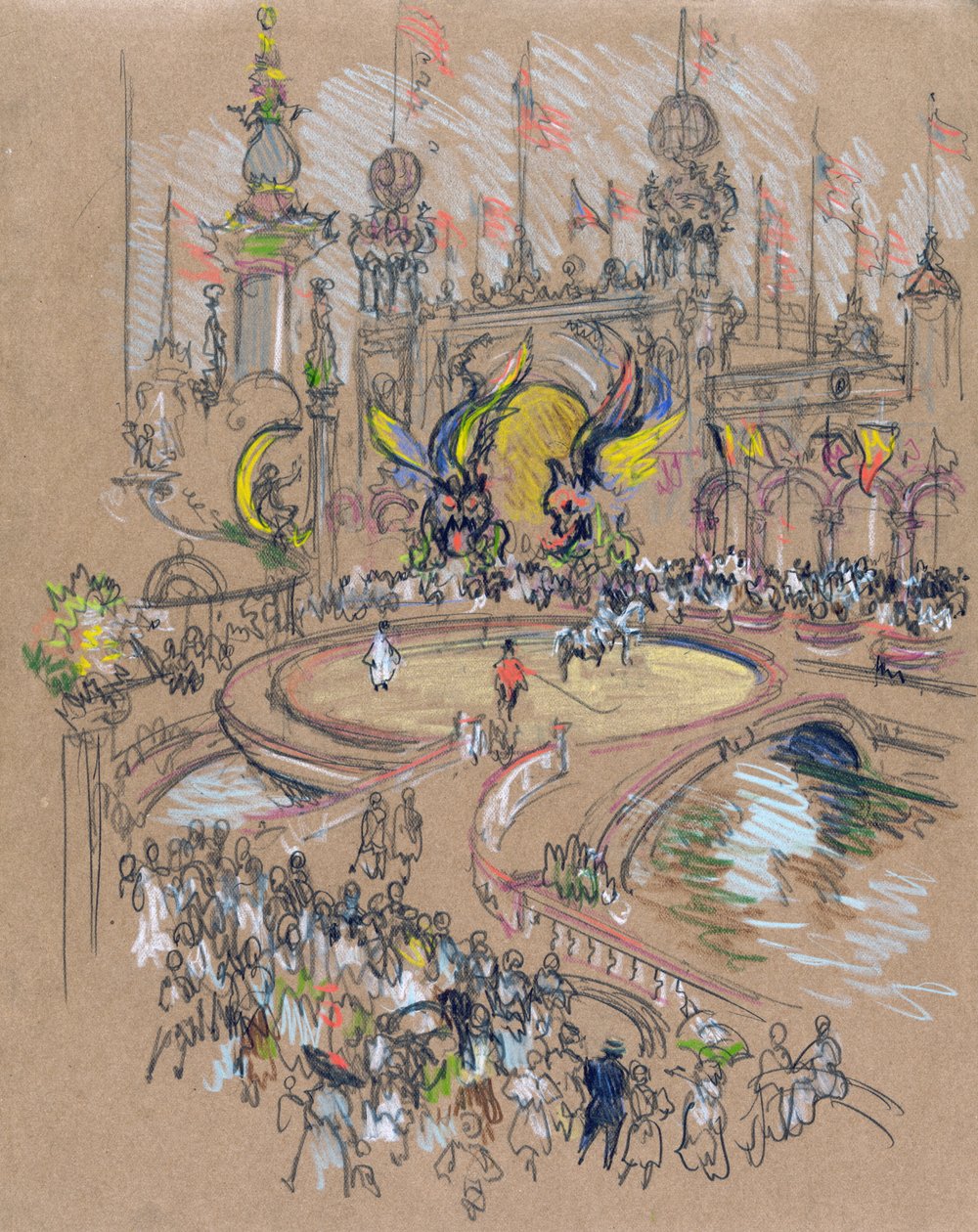 Coney Island autorstwa Joseph Pennell