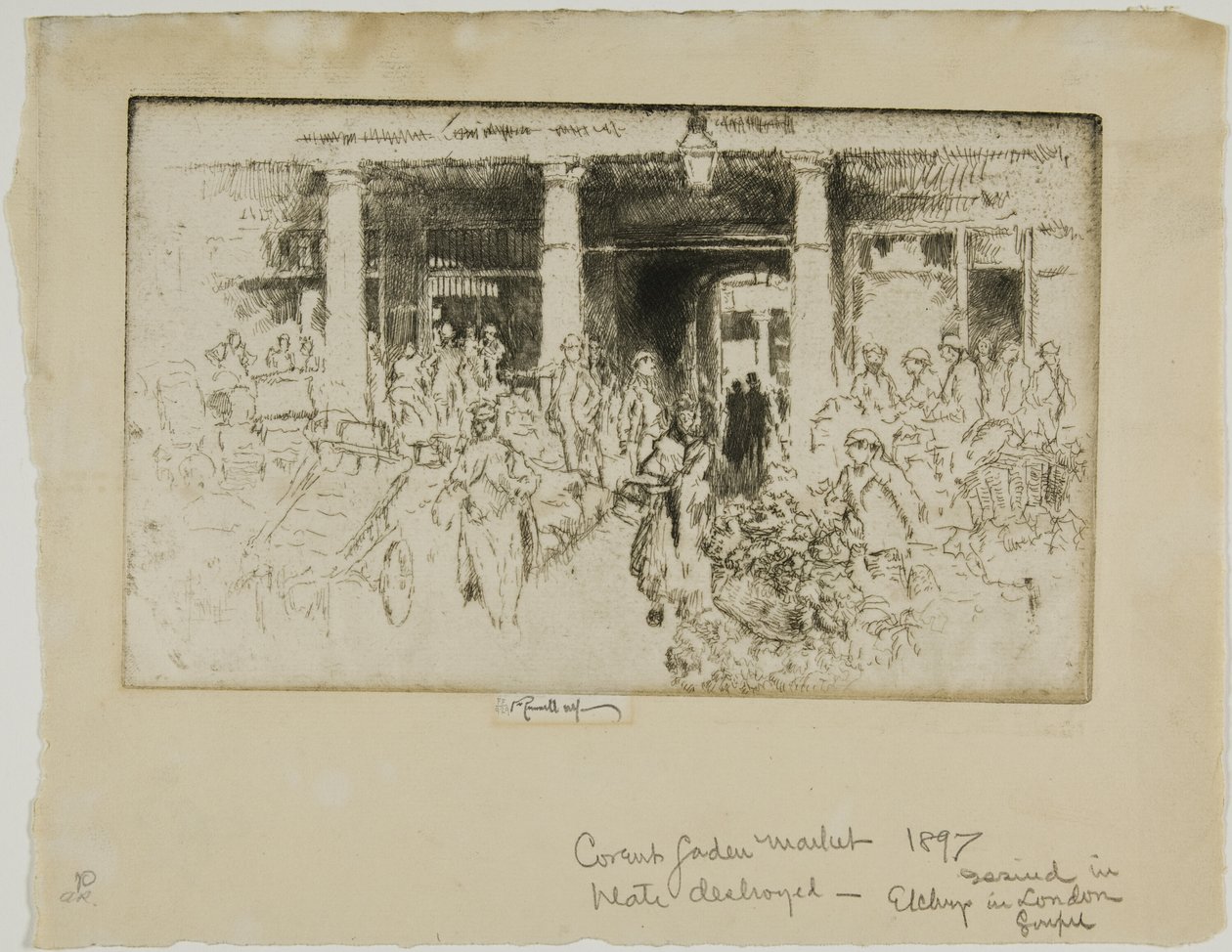Ogród Covent autorstwa Joseph Pennell