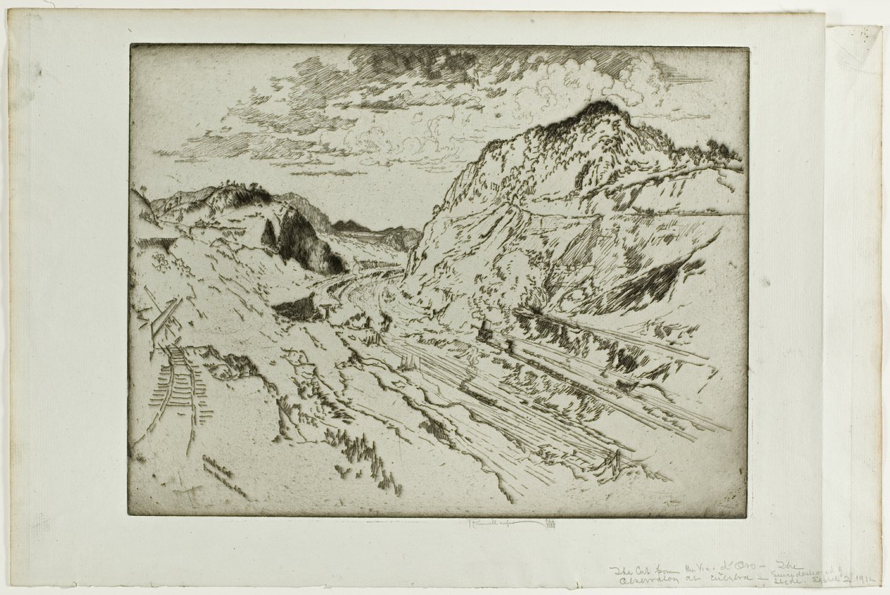 Culebra Cut, Panama autorstwa Joseph Pennell