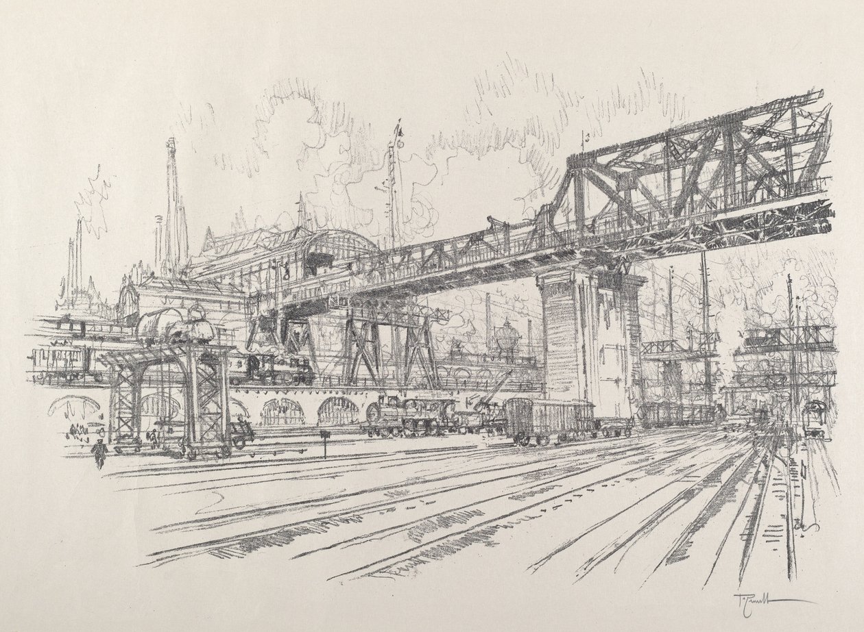 Gleisdreieck autorstwa Joseph Pennell