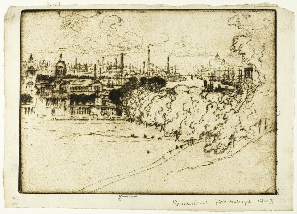 Greenwich Park, nr 1 autorstwa Joseph Pennell