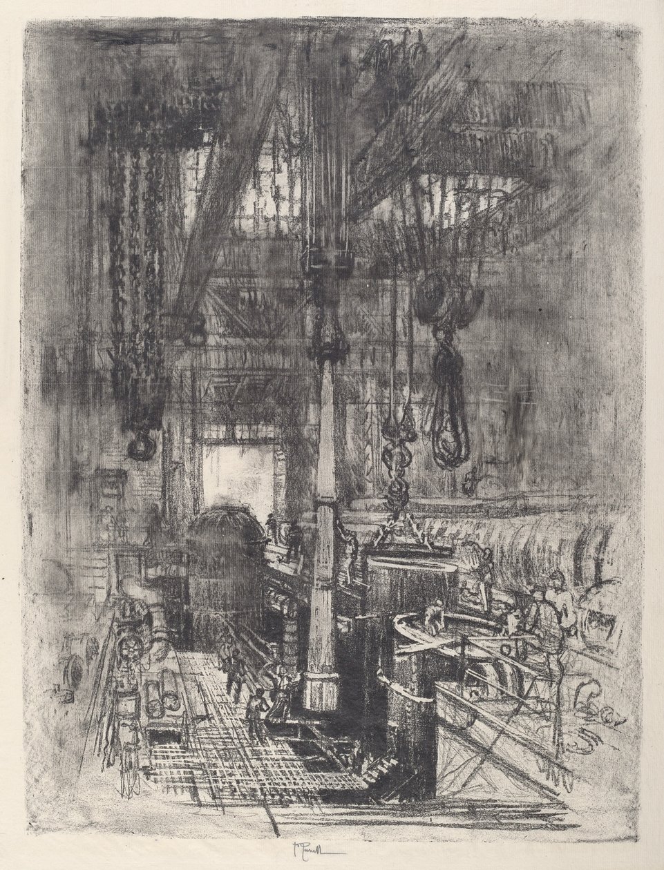 Działo, nr II autorstwa Joseph Pennell
