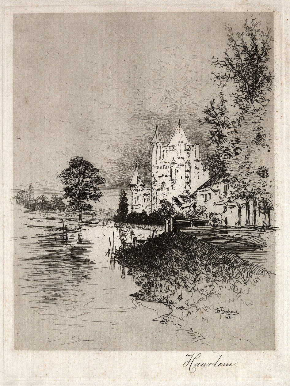 Haarlem, 1884. autorstwa Joseph Pennell